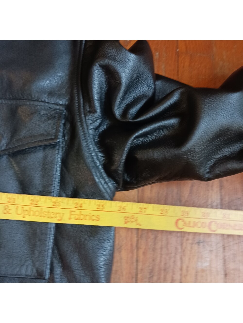 Cooper Genuine Leather US Army Field Jacket  Mens XXL Black Great Vintage - Picture 5 of 15
